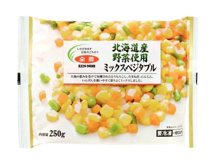 京都生活協同組合 ２月３回 スマートフォン 商品詳細 ｅ北海道産野菜使用ミックスベジタブル