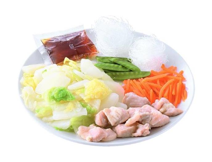 鶏肉と白菜の白だしスープ