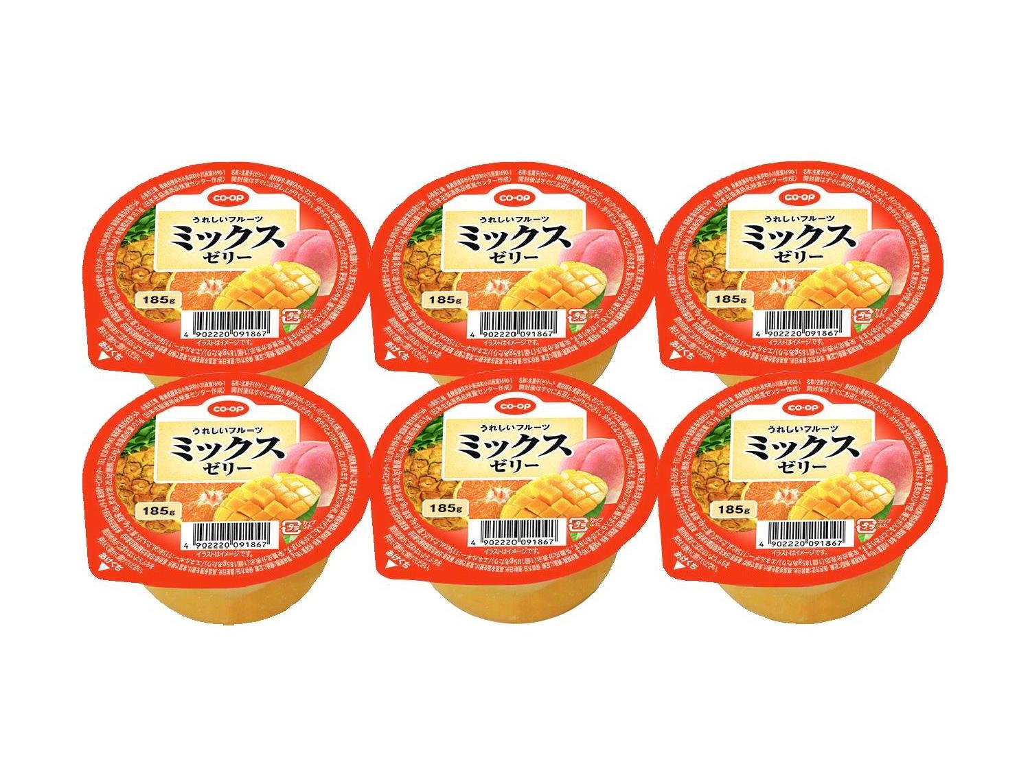 コープしが ９月１回 スマートフォン 商品詳細 うれしいフルーツ ミックスゼリー
