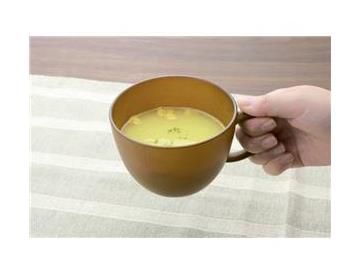 レンジで使える木目調手付スープカップ