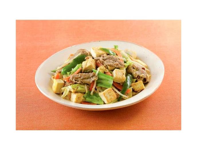 豆腐と野菜のチャンプル