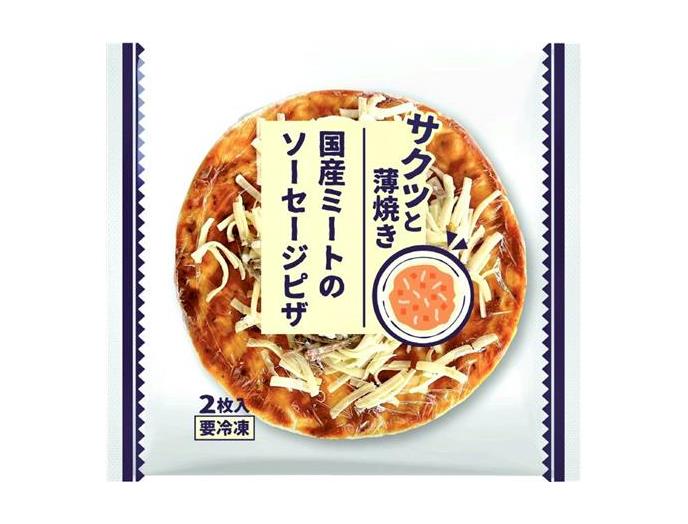 サクッと薄焼き　国産ミートのソーセージピザ