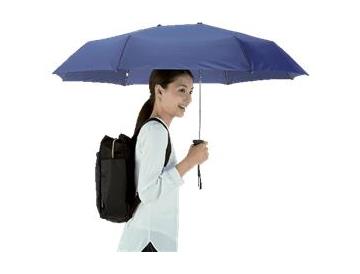ｅ大きな荷物も濡れないワイドな折りたたみ傘