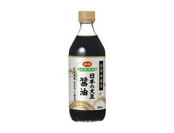 日本の大豆醤油（北海道産丸大豆・小麦使用）