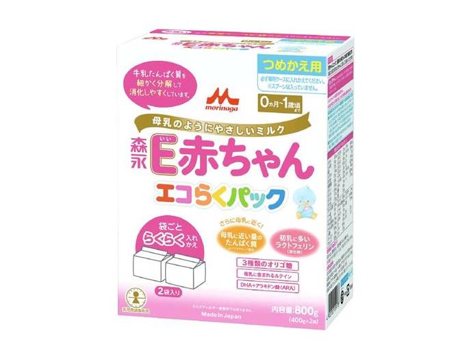 森永乳業 E赤ちゃん エコらくパック つめかえ8箱セット 森永乳業