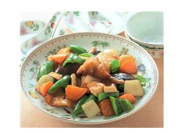 白身魚の甘酢炒め