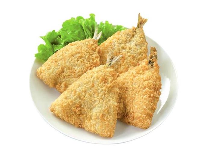 レンジで開きあじフライ