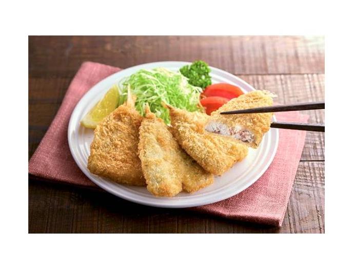 レンジで開きあじフライ