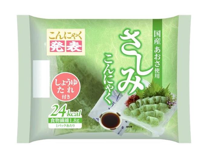国産あおささしみこんにゃく（しょうゆたれ付き）