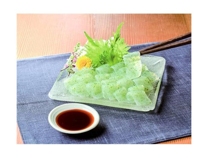 国産あおささしみこんにゃく（しょうゆたれ付き）
