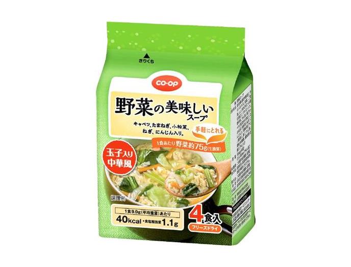 野菜の美味しいスープ（玉子入り中華風）