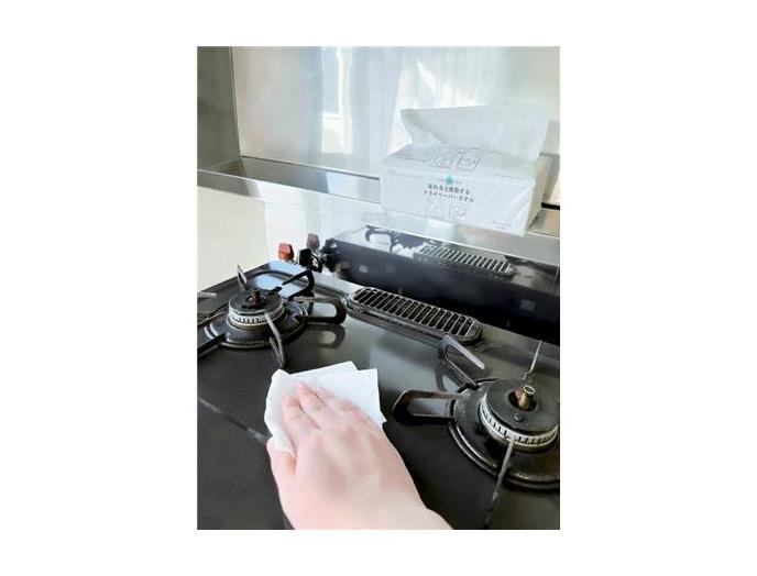 ｅ濡れると除菌するドライペーパータオル