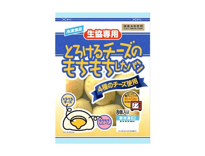 とろけるチーズのもちもちしたパン