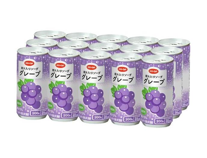ｅ果汁入りソーダ　グレープ