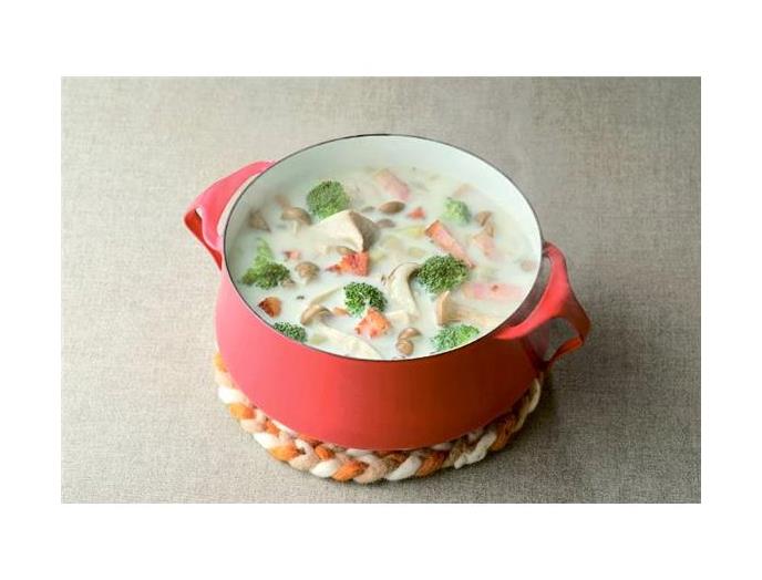 牛乳を加えて作るチャウダー用スープ
