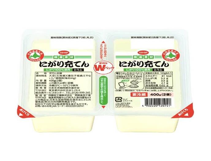 にがり充てんとうふ（北海道産大豆使用）