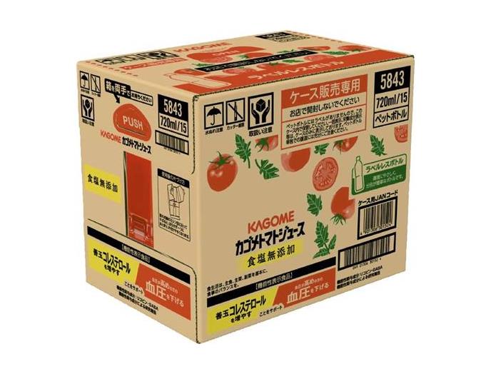 カゴメトマトジュース食塩無添加　ラベルレス
