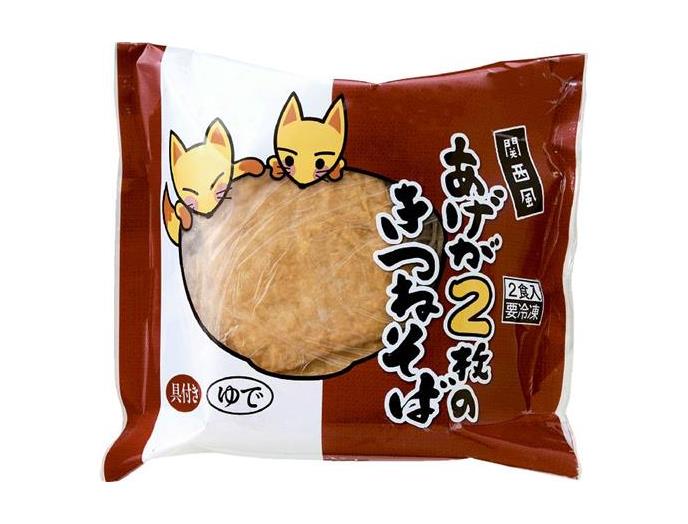 関西風　あげが２枚のきつねそば