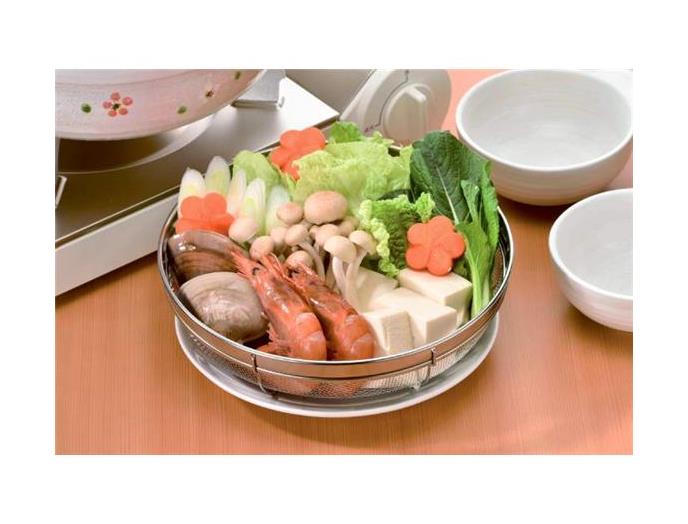 盛り付け浅ザル22cm