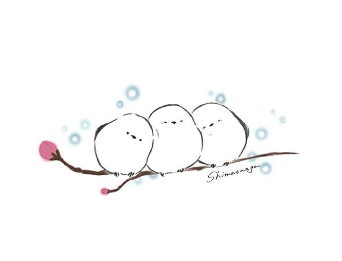 シマエナガのマグカップ