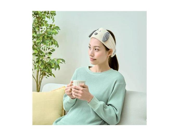 スヌーピー　ポーチ付きヘアターバン