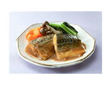 骨取りさばの味噌煮