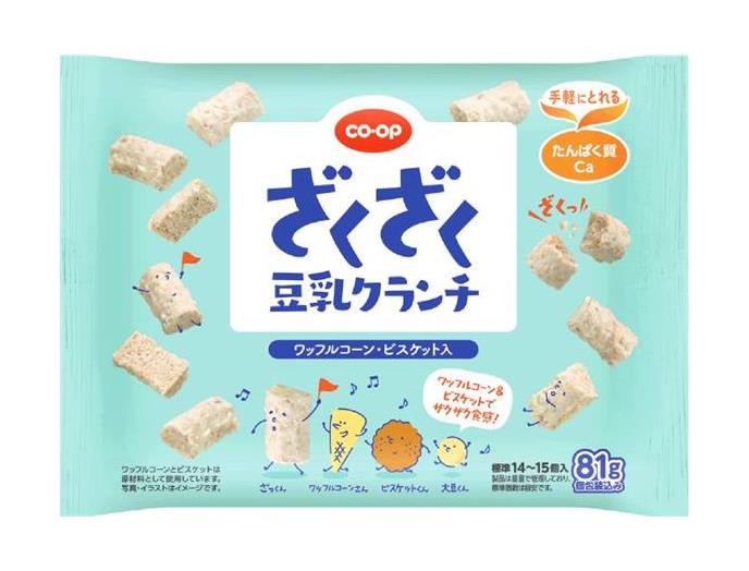 ざくざく豆乳クランチワッフルコーン・ビスケット入