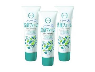 ハーブの洗顔フォーム３本組