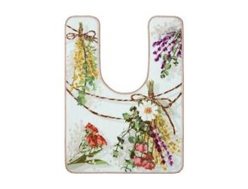 耳長トイレマット　約６０ｃｍ　　約４０ｃｍ　約４０ｃｍ　　約２４ｃｍ