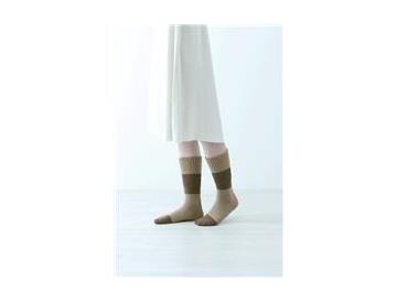 足先まであったか厚手靴下　ベージュ※画像はイメージです。