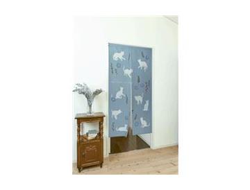 ブルー　　※のれん棒は付いていません。