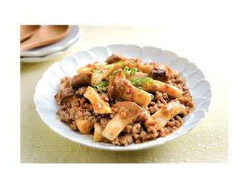 えりんぎの麻婆風