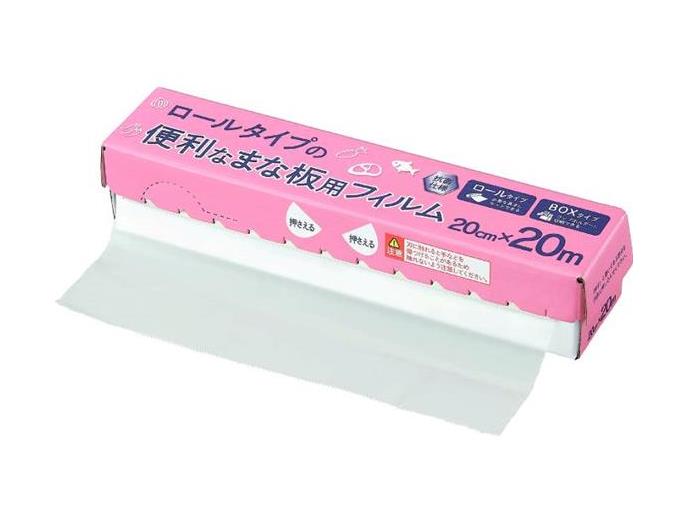 ｅロールタイプの便利なまな板用フィルム