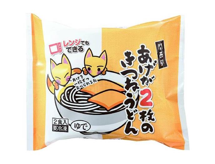 関西風　あげが２枚のきつねうどん