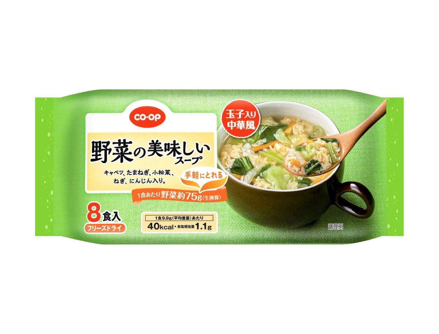 野菜の美味しいスープ（玉子入り中華風）