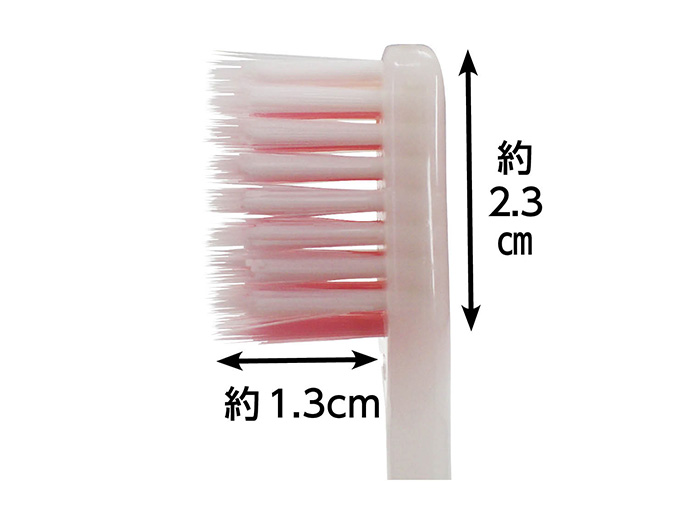 ｅ色おまかせダブルハブラシ　マイルド毛　４列コンパクト