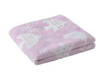 バスタオル　ベビーピンク
