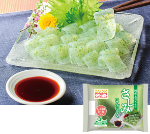 国産あおささしみこんにゃく<br>（しょうゆたれ付き）