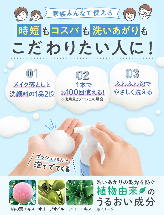しっとり泡洗顔