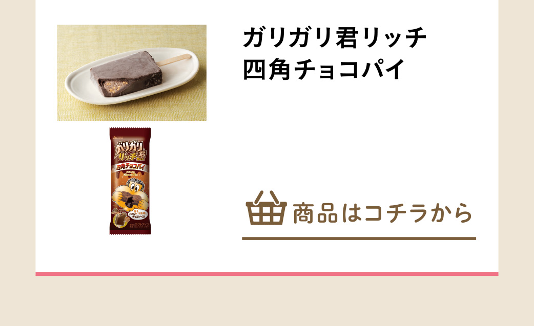 ガリガリ君リッチ四角チョコパイ