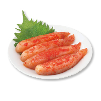 鮮鼓堂の無着色辛子明太子（切子）
１００ｇ（２～４本）