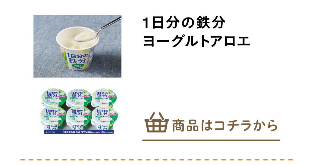 １日分の鉄分ヨーグルトアロエ