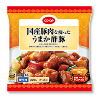 国産豚肉を使ったうまか酢豚
豚から揚げ１６０ｇ、酢豚ソース８０ｇ×２
