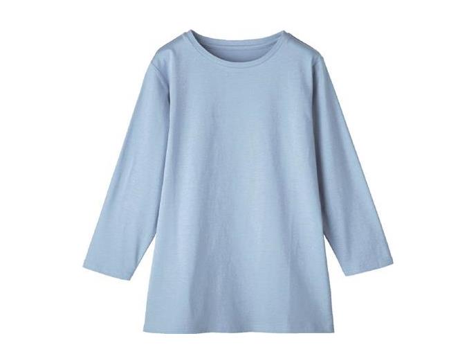 人気✨EVERYDAY I LIKE クルーネックプルオーバー ブルー コットン Deuxieme Classe（ドゥーズィエムクラス）の「*EVERYDAY I LIKE
