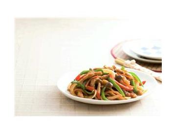 豚肉のチンジャオ風