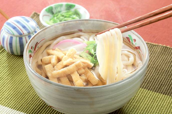 コシが強く、のどごしのよい讃岐うどん