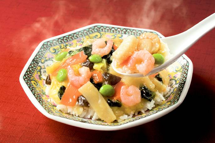 満足感のあるたっぷり１０種の具材入り