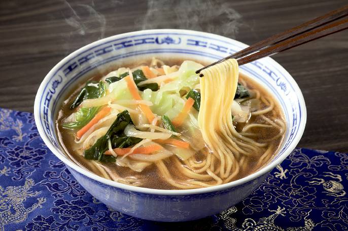 シャキッと炒めた国産野菜にとろみスープ
